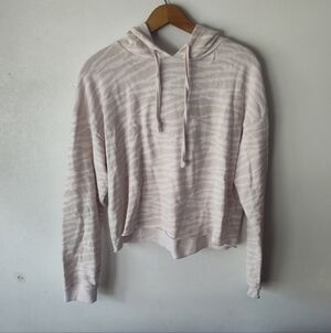 American Eagle Jegging Fit Women's Cream Zebra Print Hoodie Medium